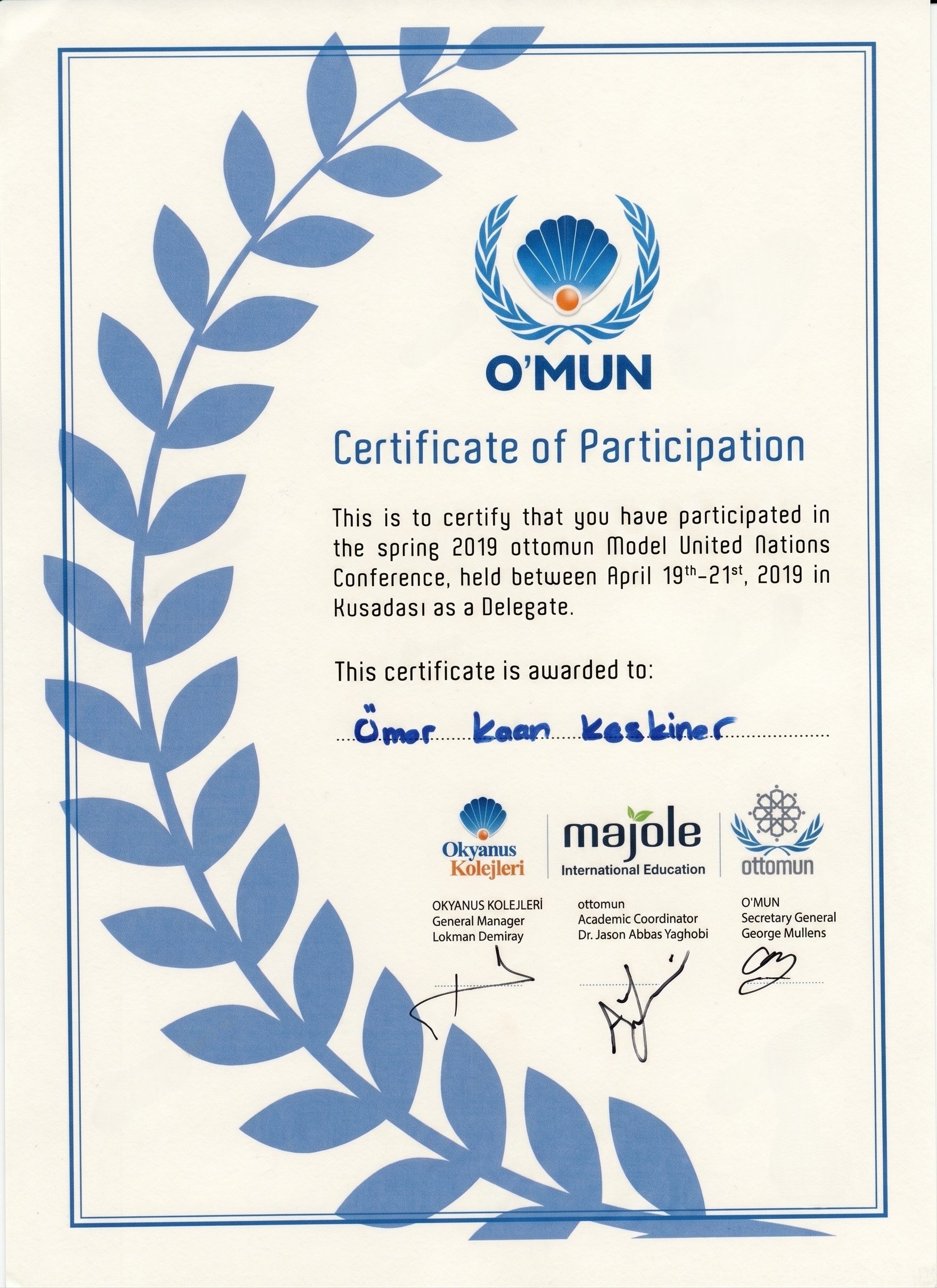 O'MUN Attendance